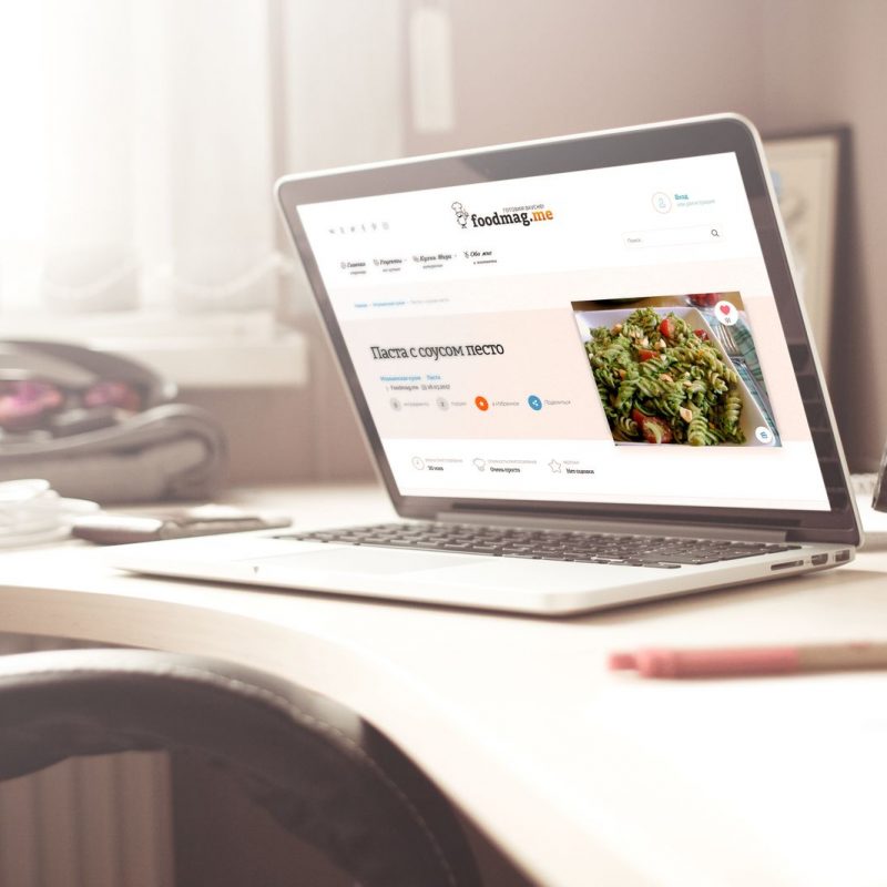 Разработка сайта Foodmag.me | Студия Ракета